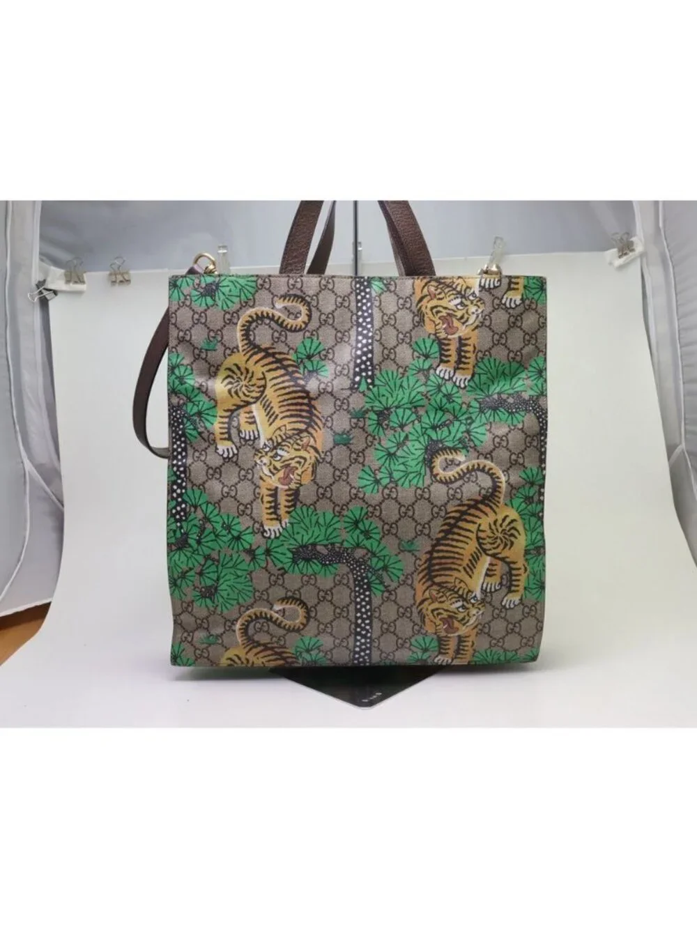 Gucci GG Supreme Bengal 2-Way Tote Bag